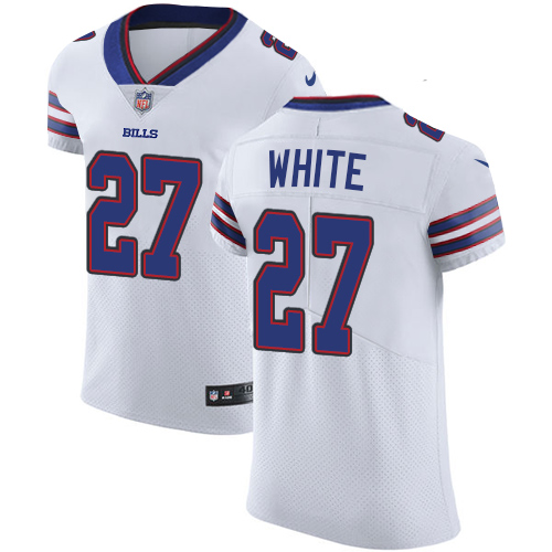 Nike Bills #27 Tre'Davious White White Men's Stitched NFL Vapor Untouchable Elite Jersey - Click Image to Close